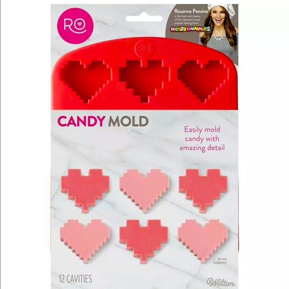 🌵3/$15 Wilton Rosanna Pansino silicone heart candy soap mold ( see description) - Picture 1 of 4